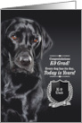 K9 Police Dog Graduate with a Black Labrador Retriever card