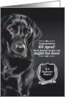 K9 CIA Bomb Dog Graduate Black Labrador Retriever card