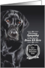 Sympathy for the Loss of a K9 FBI Bomb Dog Labrador Retriever card