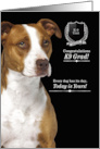 K9 Police Dog Graduate with an American Pit Bull Terrier card