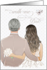 Dad Walk Me Down the Aisle Wedding card