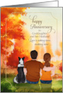 Goddaughter and Husband Wedding Anniversary Autumn Season card