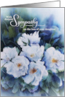 Loss of a Daughter with Sympathy Blue Floral Condolences card