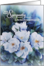 Loss of a Goddaughter with Sympathy Blue Floral Condolences card
