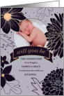 Godmother Request Bold Plum Botanicals with Photo card