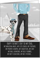 Dalmatian from the Pet Funny Father’s Day Dog Breed Specific card