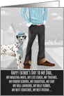 Dalmatian from the Pet Funny Father’s Day Dog Breed Specific card