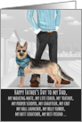 German Shepherd from the Pet Funny Father’s Day Dog Breed Specific card