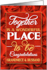 Grandniece and Husband Wedding Congratulations Red Roses card