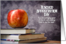 Teacher Appreciation Day Books and Apple card