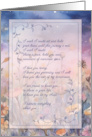 for Aunt Hospice End of Life Sentimental Purple Flowers card