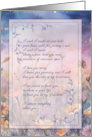 for Grandma Hospice End of Life Sentimental Purple Flowers card