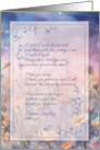 for Friend Hospice End of Life Sentimental Purple Flowers card