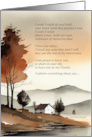 for Cousin Hospice End of Life Sentimental Last Words card