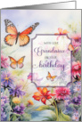 Grandniece Birthday Butterflies Wildflower Garden card