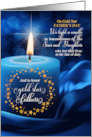 General Gold Star Father’s Day Blue Candle card