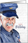 Mail Carrier Birthday Caucasian Male Postal Worker card