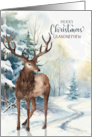 Grandnephew Merry Christmas Woodland Reindeer Winter Forest card