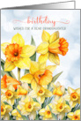 Granddaughter Birthday Daffodils for a March Birthday card