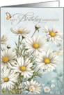 Granddaughter’s Birthday Daisies with Butterflies and Ladybugs card