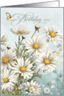 Sister’s Birthday Daisies with Butterflies and Ladybugs card