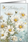 Wife’s Birthday Daisies with Butterflies and Ladybugs card