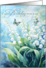 Mother in Law’s Birthday Lily of the Valley Garden card