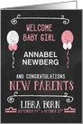 Libra New Baby Congratuations Born Sept 24 to Oct 23 Custom card