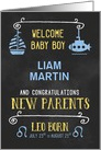 Leo New Baby Boy Congratuations Born July 23rd to Aug 23st Custom card