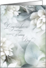 for Dear Friends on Their Wedding Day Eucalyptus card