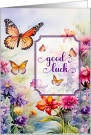 Good Luck Wildflower Garden in Vibrant Hues card