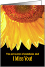 Miss You Sunflower Sunshine in My Life card