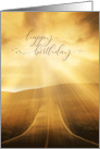 Birthday Sunlit Scenic Road card