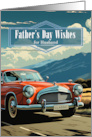 for Husband on Father’s Day Classic Car in Blue card