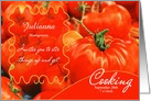 Cooking Party Invitation Custom Red Tomatoes card