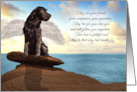 Pet Sympathy Loss of a Dog Angel Wings on the Beach card