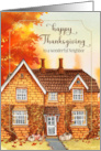 for Neighbor Thanksgiving Autumn Home card