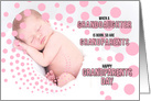 for Grandparents to Be on Grandparents Day Baby Girl in Pink card