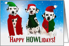 from the Pet Christmas Dalmatian Dogs Merry & Bright card