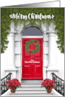 from Our New Address Merry Christmas Door with a Wreath card