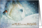 Across the Miles Christmas Winter Horse in the Woods card