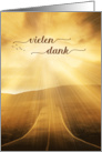 German Vielen Dank Thank You Sunlit Endless Road card