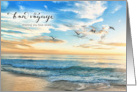 Bon Voyage Safe Travels Sunset Beach card