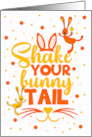 for Kids Easter Bunnies Shake Your Bunny Tail card