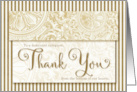 Caregiver Thank You for Special Needs Child in Vintage Gold card