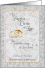 Civil Union Announcement for Gay Wedding Golden Wedding Bands card