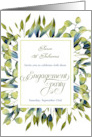Engagement Party Invitation Sage Green Botanical card