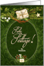 German Frohe Festtage Happy Holidays Custom Christmas card
