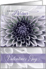 For Life Partner Romantic Valentine in Soft Lavender Floral Theme card