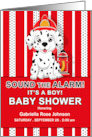Baby Shower Invitation It’s a Boy Dalmatian Firehouse Dog Theme card